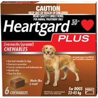 $51.64-Heartgard Plus Chewables For Large Dog 51-100lbs (Brown) 6 Doses