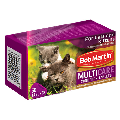 Bob Martin Multicare Condition Tablets For Cats & Kittens 50 Tablets