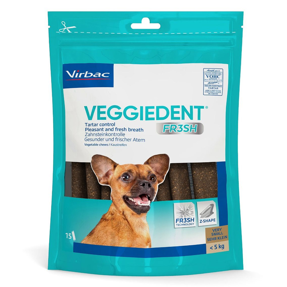 Veggiedent Dental Chews For Extra Small Dogs 15 Chews