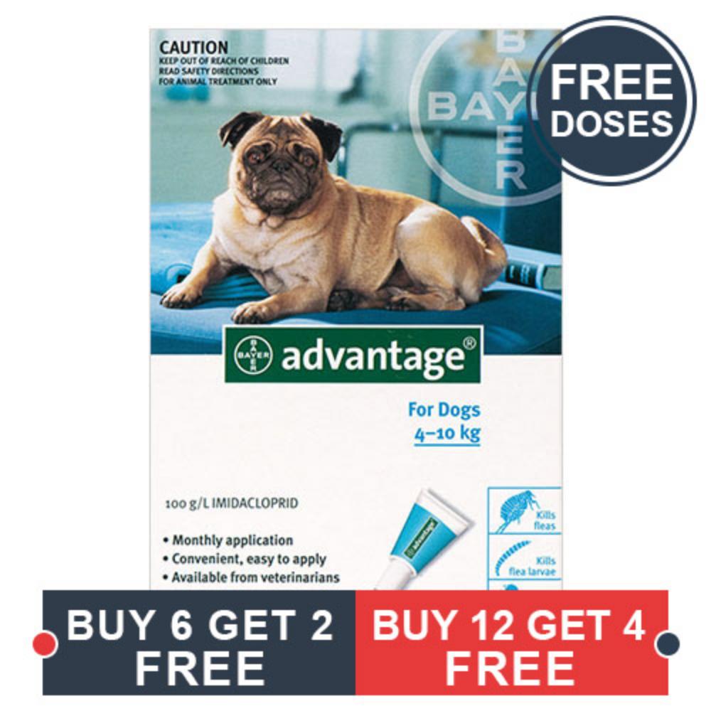 Advantage Medium Dogs 11-20lbs (Aqua) 4 Doses