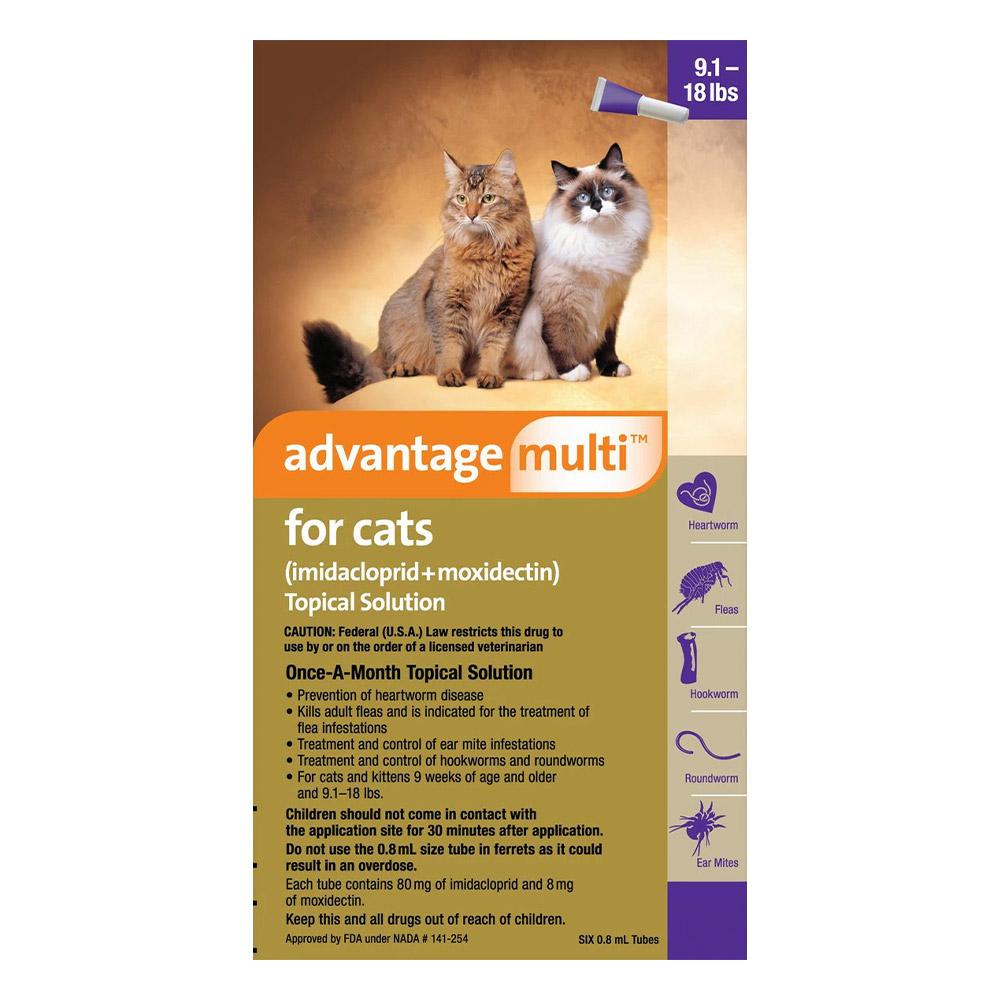 Advantage Multi (Advocate) Cats Over 10lbs (Purple) 12 Doses
