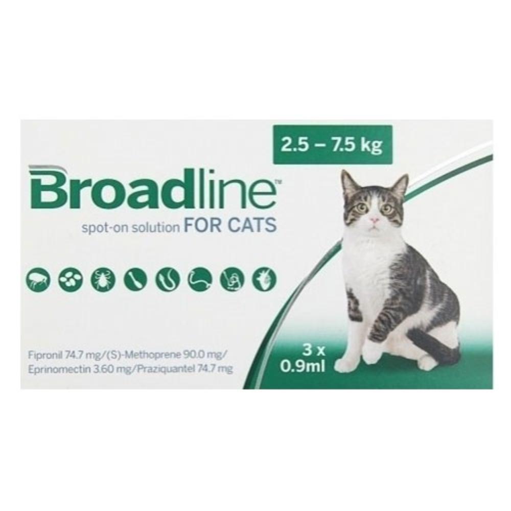 Broadline Spot-On Solution For Large Cats 5.5 To 16.5 Lbs 3 Pack