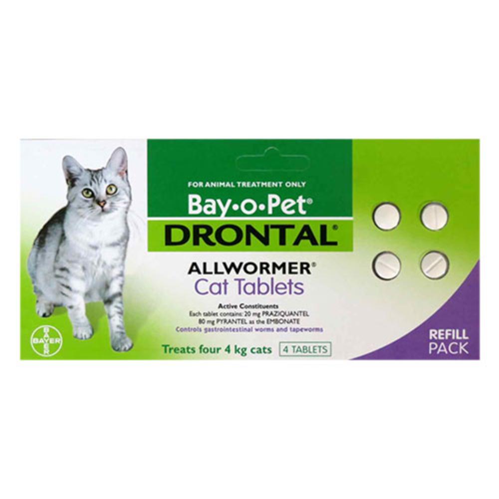 Drontal Cats Upto 8lbs (4kg) 4 Tablets