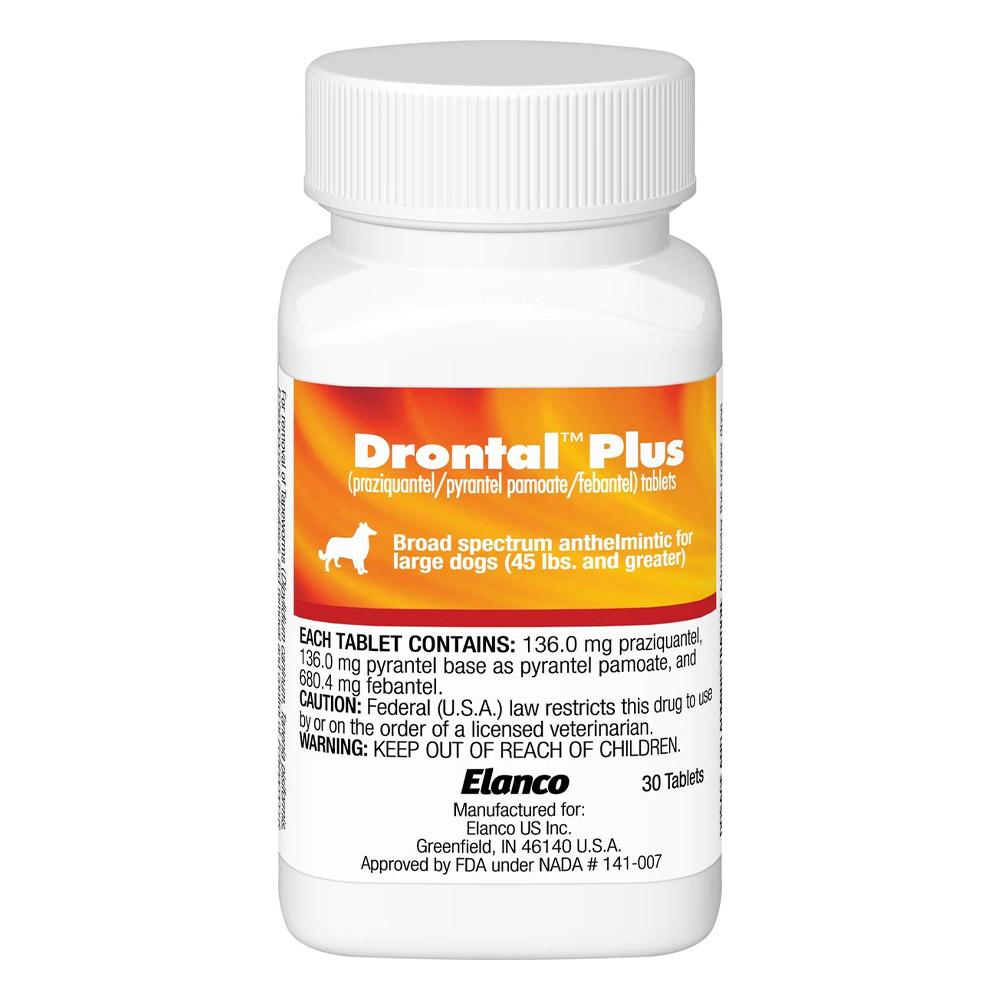 Drontal Plus For Large Dogs 10 - 35 Kg 4 Tablets