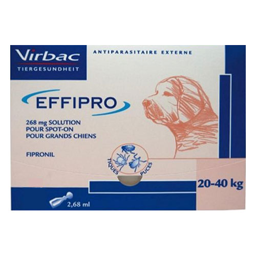 Effipro Spot-On Solution For Large Dogs 45 To 88 Lbs 12 Pack