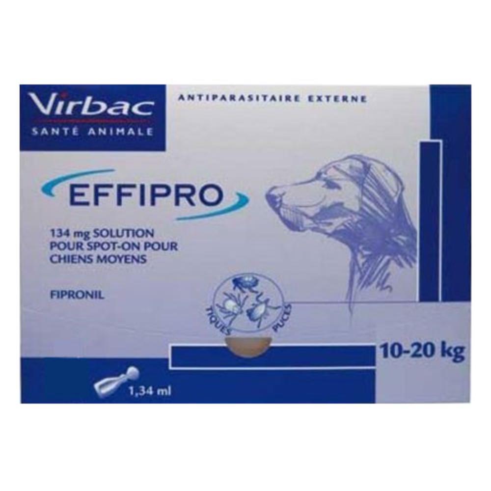 Effipro Spot-On Solution For Medium Dogs 23 To 44 Lbs 4 Pack