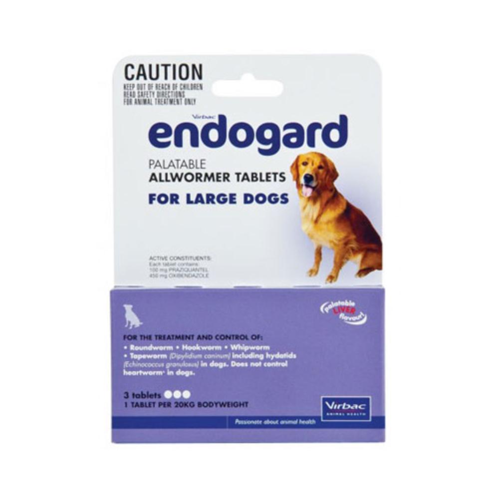Endogard For Large Dogs 44 Lbs (20kg) 4 Tablets