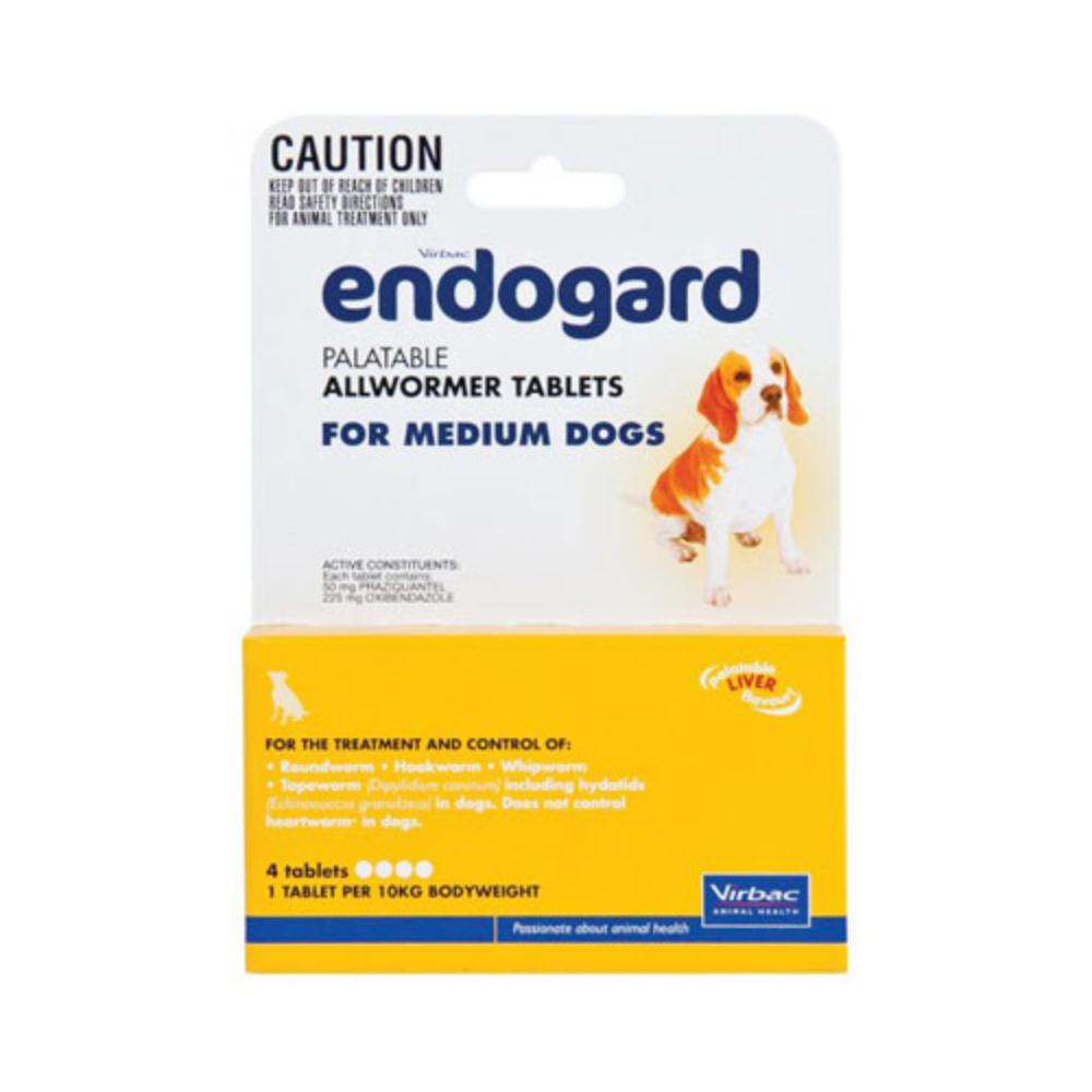 Endogard For Medium Dogs 22 Lbs (10kg) 4 Tablets