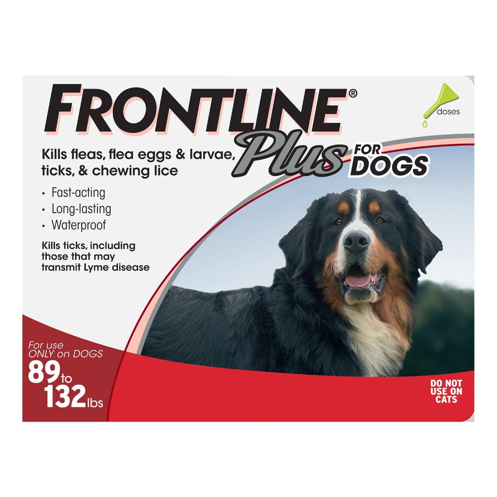 Frontline Plus Extra Large Dogs Over 89 Lbs (Red) 12 Doses