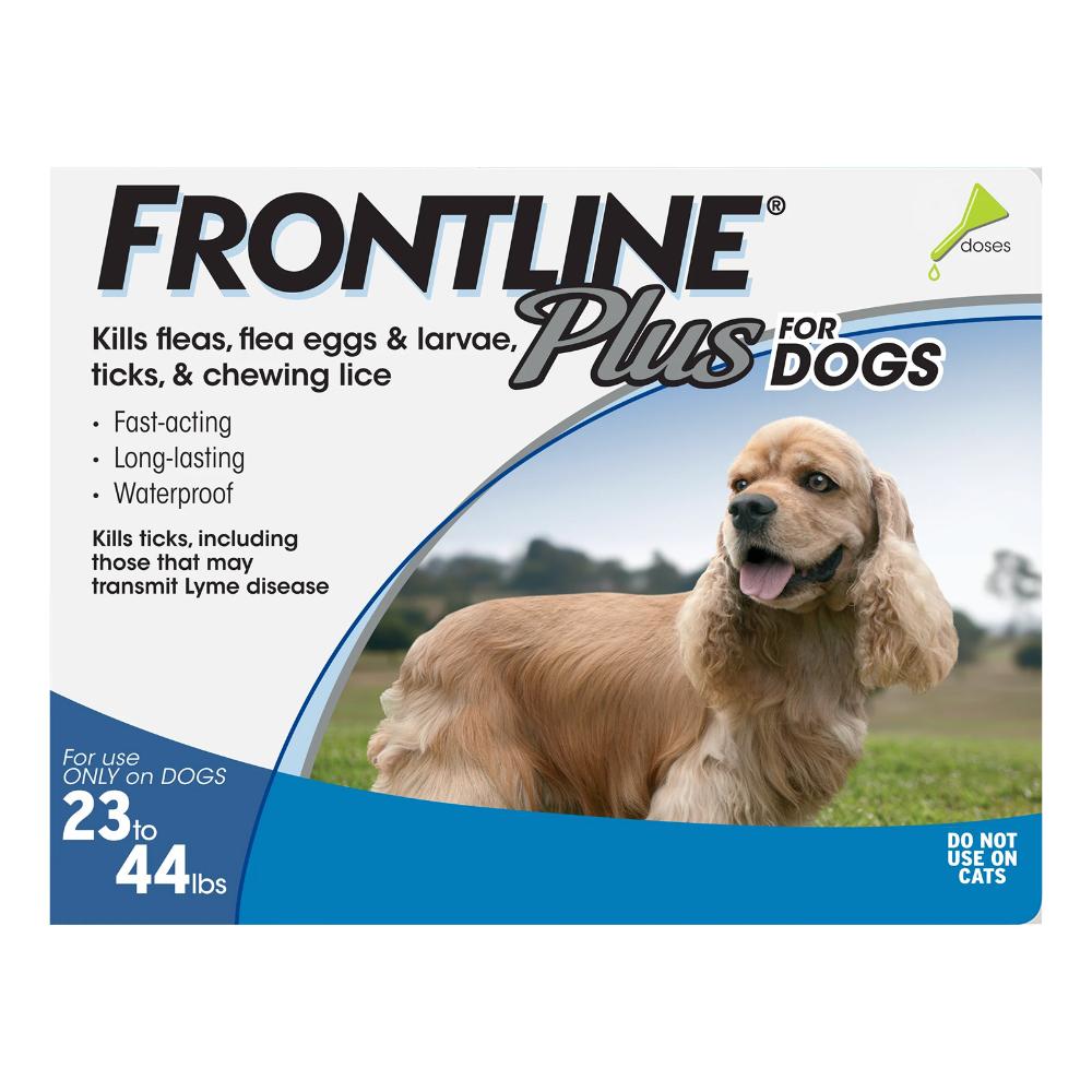 Frontline Plus Medium Dogs 23-44 Lbs (Blue) 12 Doses
