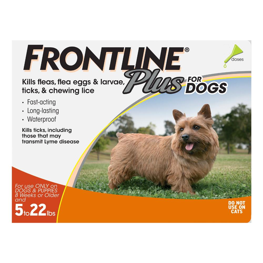 Frontline Plus Small Dogs Up To 22lbs (Orange) 6 Doses