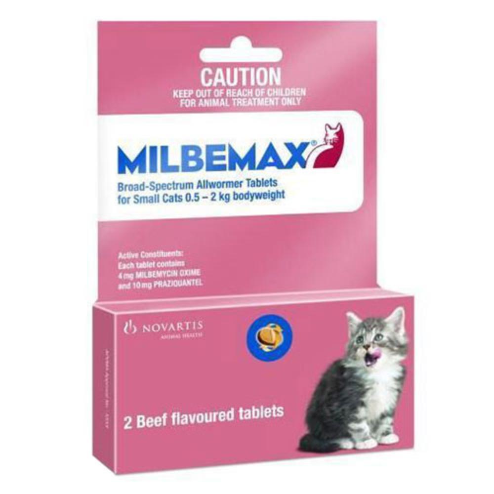 Milbemax Cats Upto 4lbs (2kg) 1 Tablet