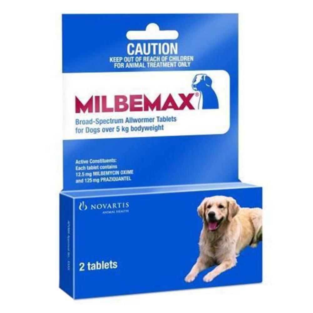 Milbemax Chewable For Large Dogs Over 11 Lbs (5 Kgs) 2 Chews