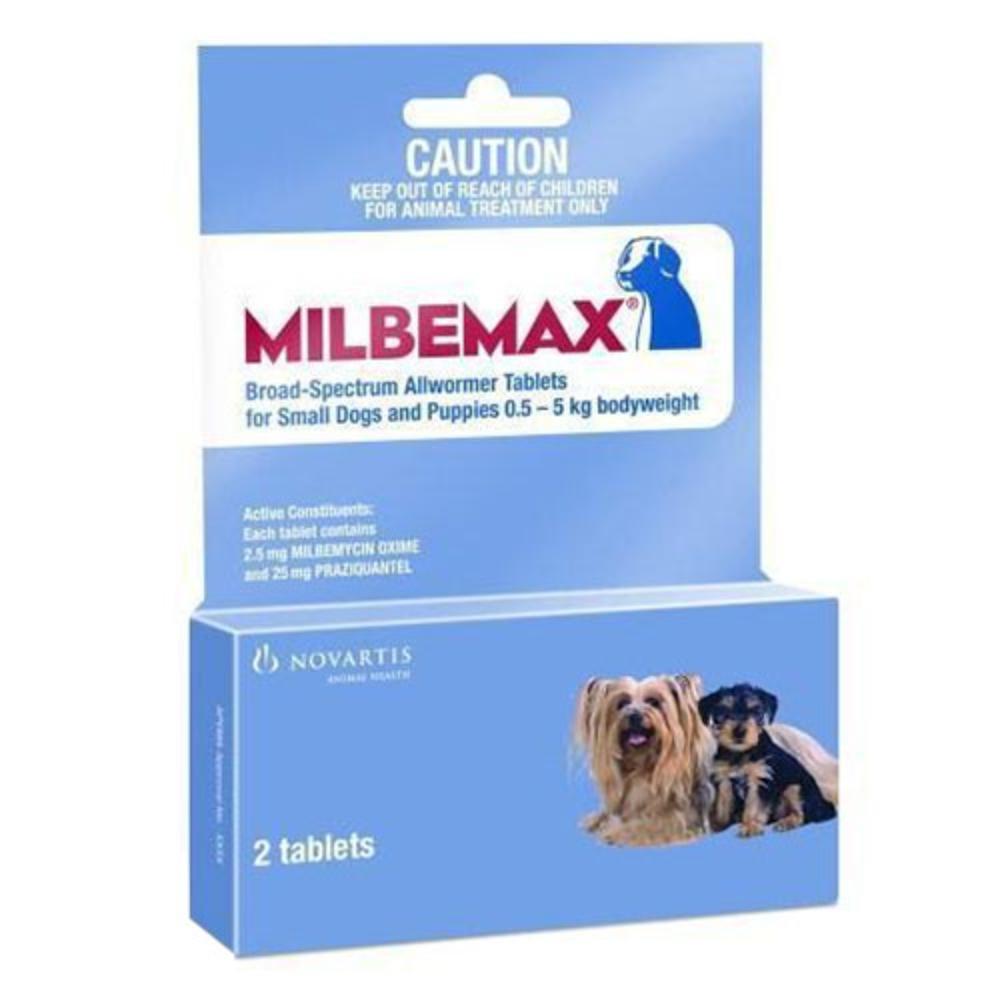 Milbemax Tablet For Small Dog Under 11 Lbs (5 Kgs) 2 Tablets