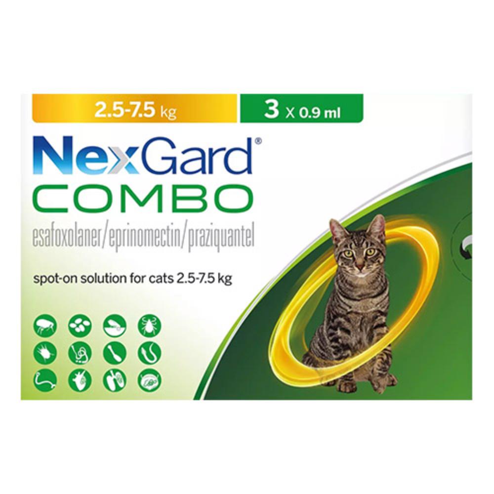 Nexgard Combo For Cats 5.5lbs - 16.5lbs 3 Pack