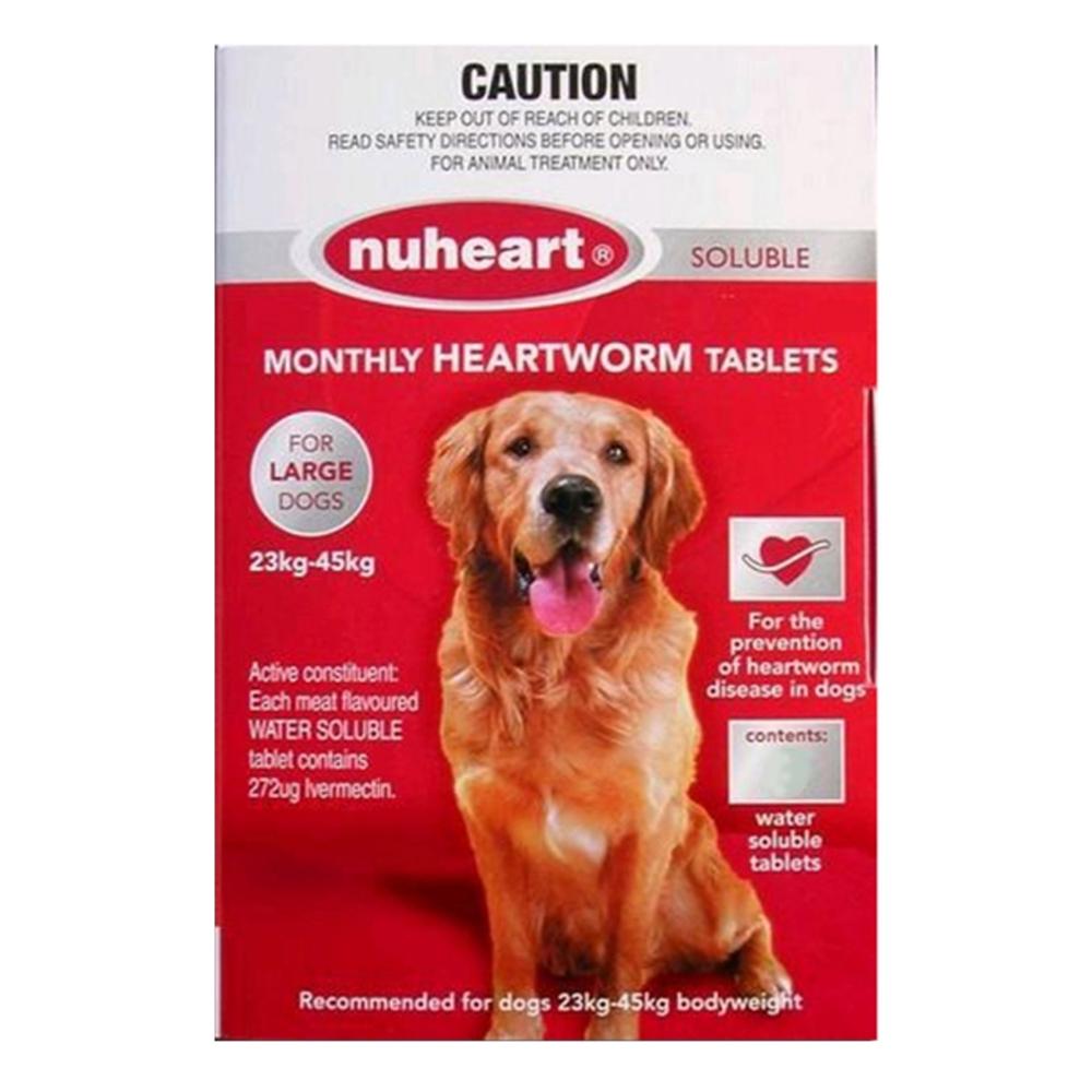 Nuheart Generic Nuheart For Large Dogs 51-100lbs (Red) 12 Tablet