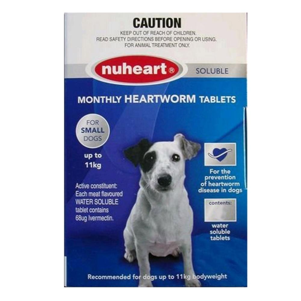 Nuheart Generic Nuheart Small Dogs Upto 25lbs (Blue) 12 Tablet