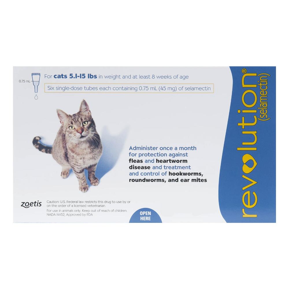 Revolution Cats 5 -15lbs (Blue) 6 Doses