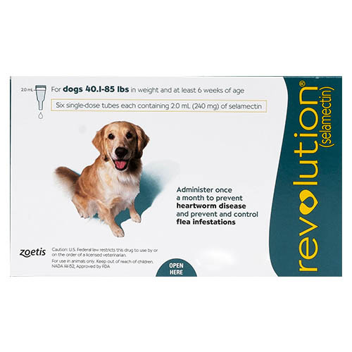 Revolution Large Dogs 40.1-85lbs (Green) 6 Doses