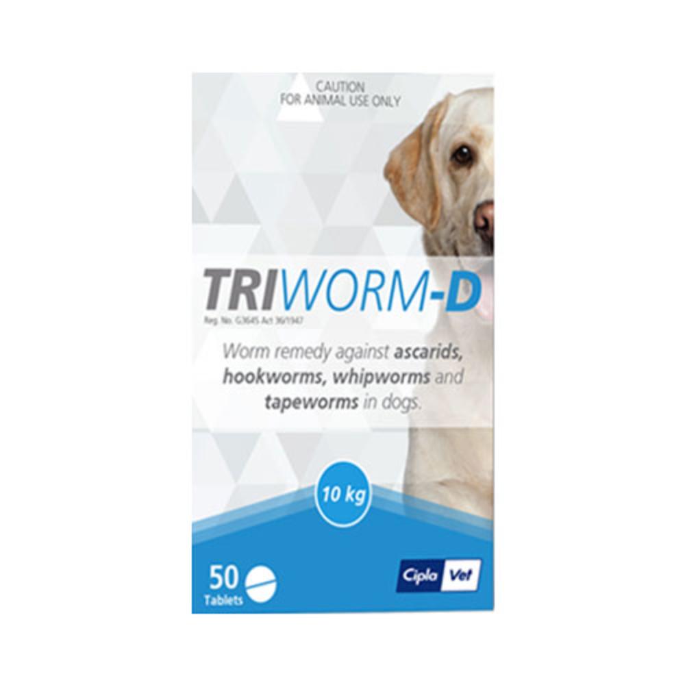 Triworm-D Dewormer For Dogs 2 Tablets