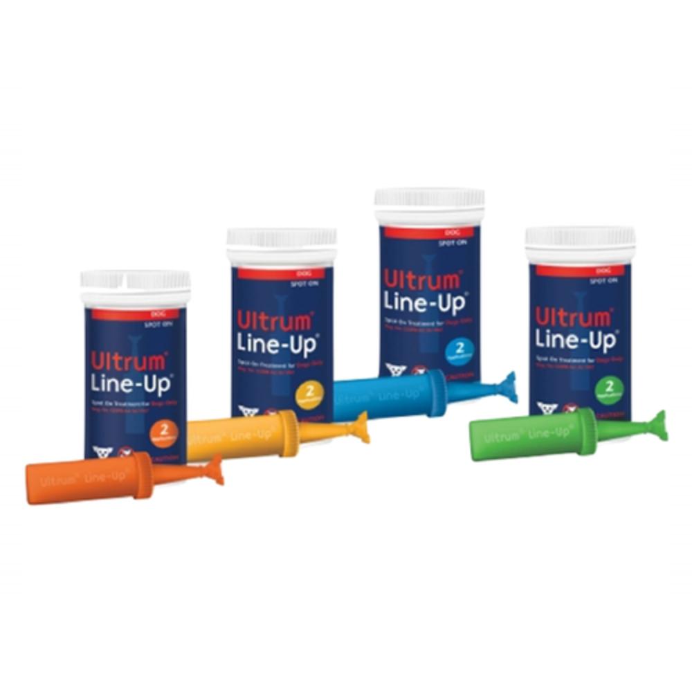 Ultrum Line-Up Spot-On For Large Dogs (44-88 Lbs) Yellow 4 Pack
