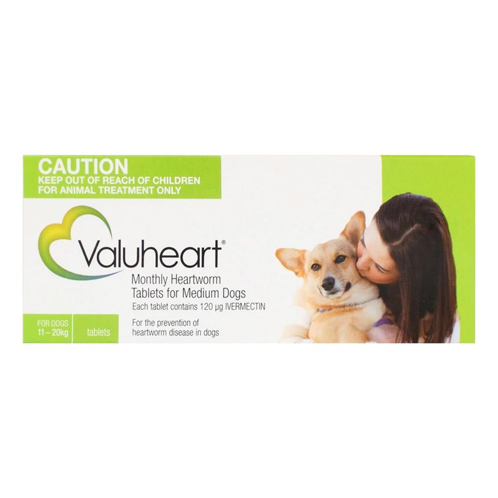 Valuheart For Medium Dogs 23-44 Lbs Green 12 Pack